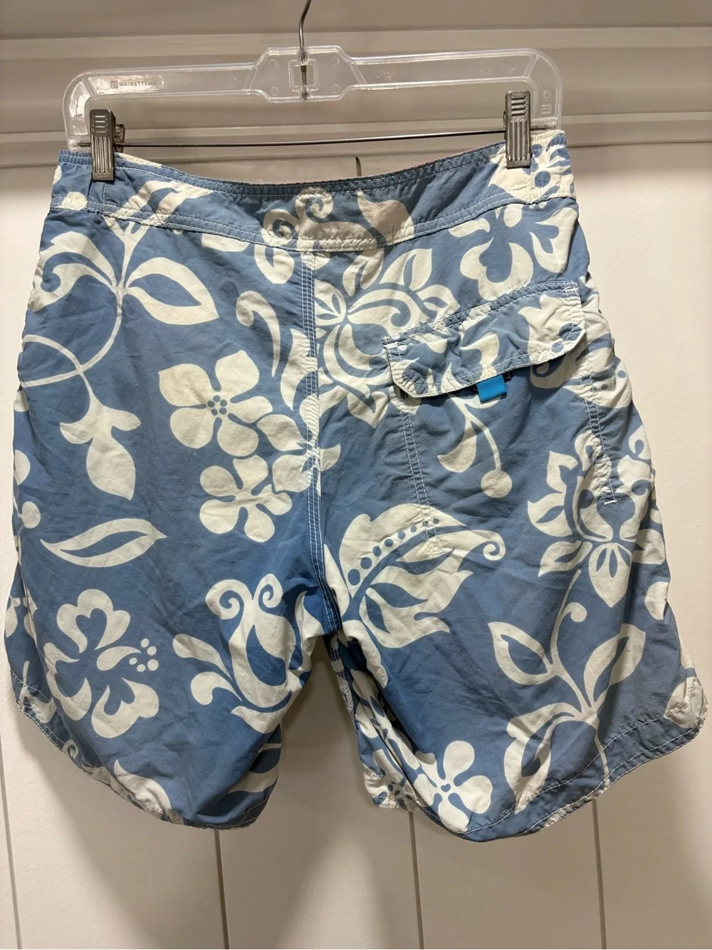 BODEN Mens Swim Trunks Blue Hawaiian Swim Board Shorts Size 30